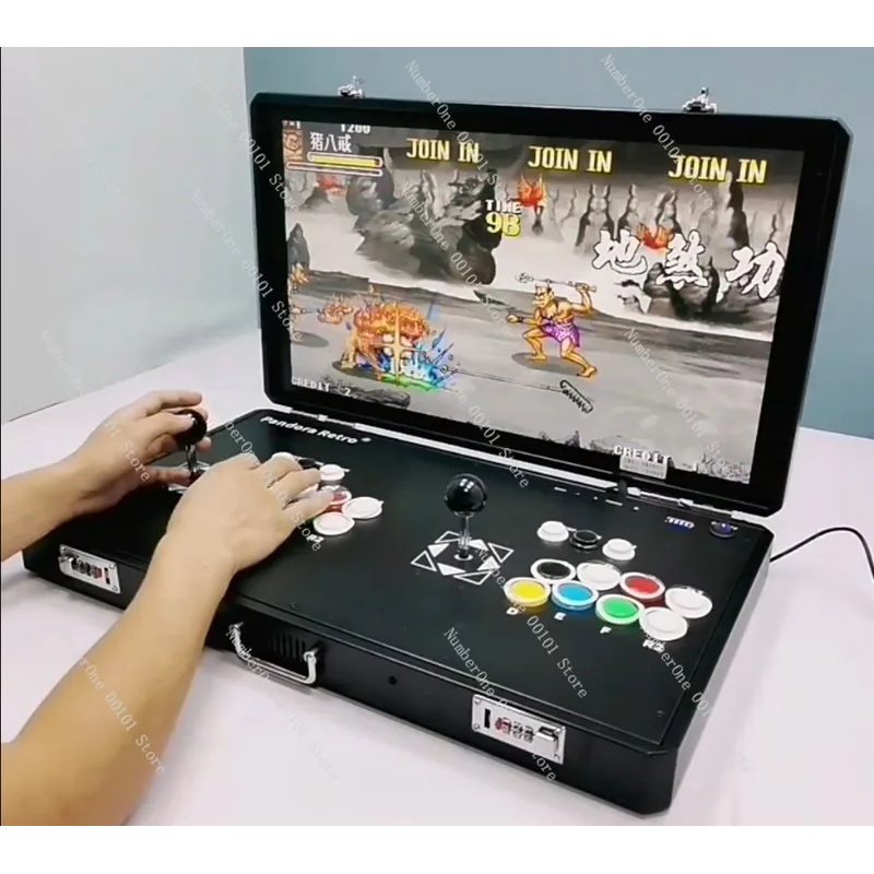 Retro Gaming Arcade Console - وحدة تحكم ألعاب أركيد كلاسيكية مع