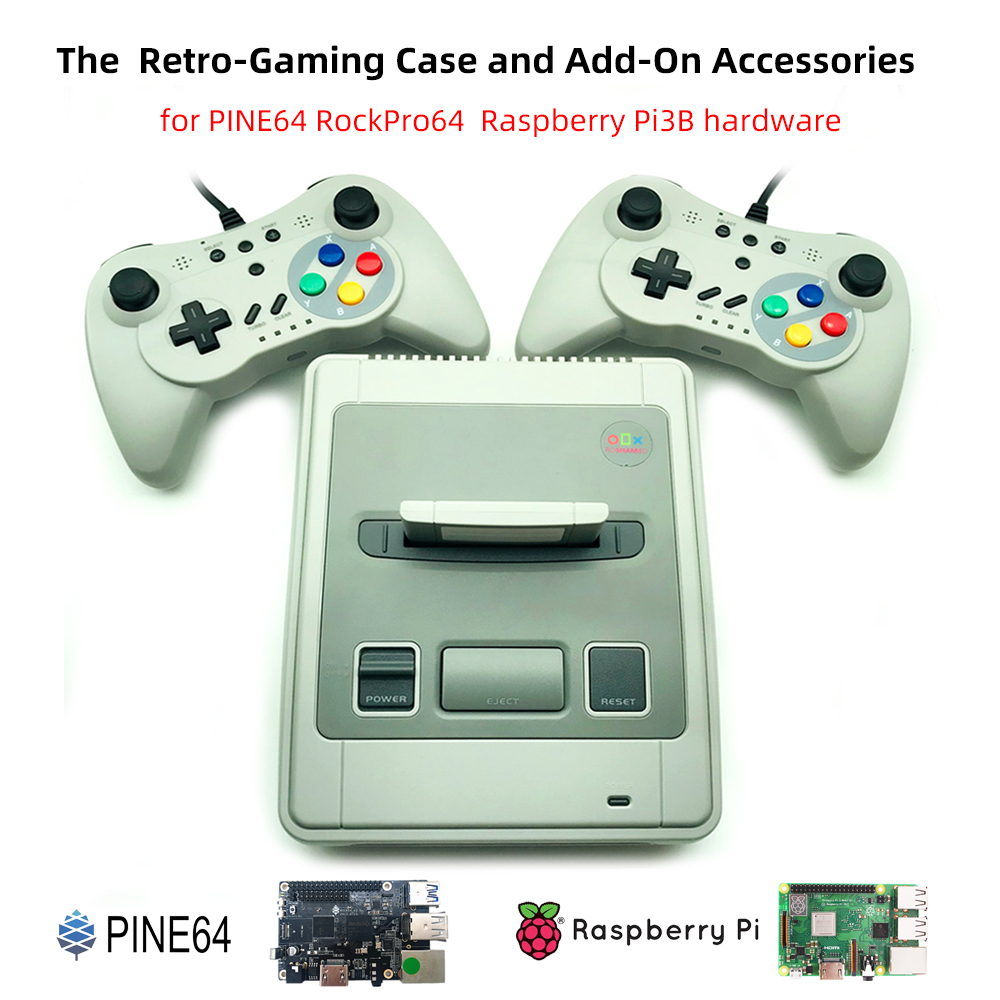 Retro Gaming Raspberry Pi - حافظة ألعاب Retro Famicom Style Add-ons