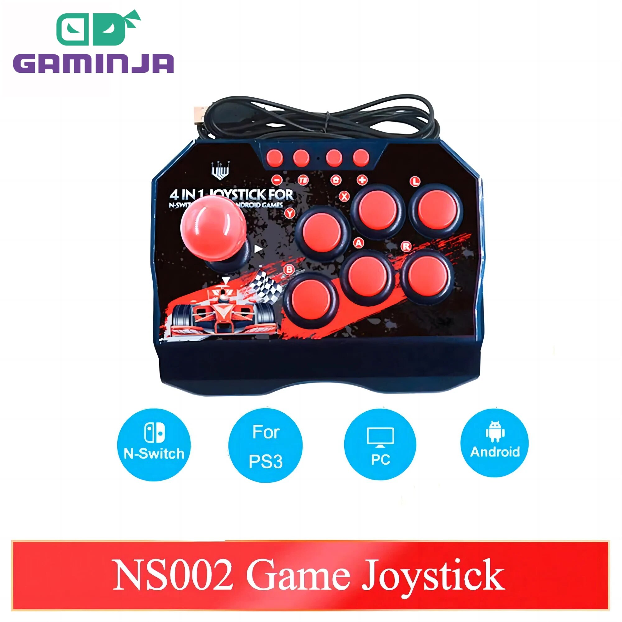 Retro Gaming Play Zone - GAMINJA NS002 4 في 1 ريترو