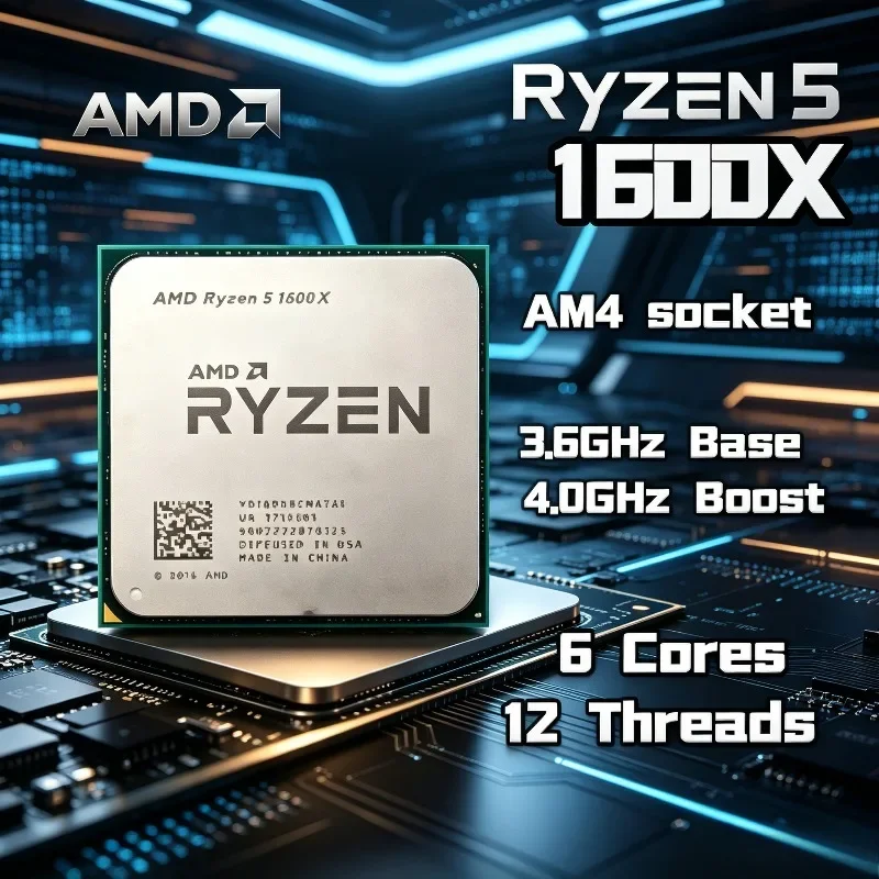 Amd Cpu Ryzen 5 - معالج AMD Ryzen 5 1600X أصلي