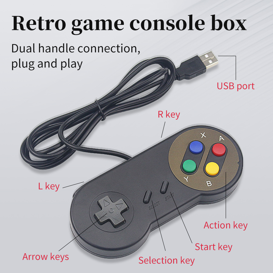 Retro Gaming Raspberry Pi Zero - وحدة تحكم ألعاب USB سلكية للكمبيوتر