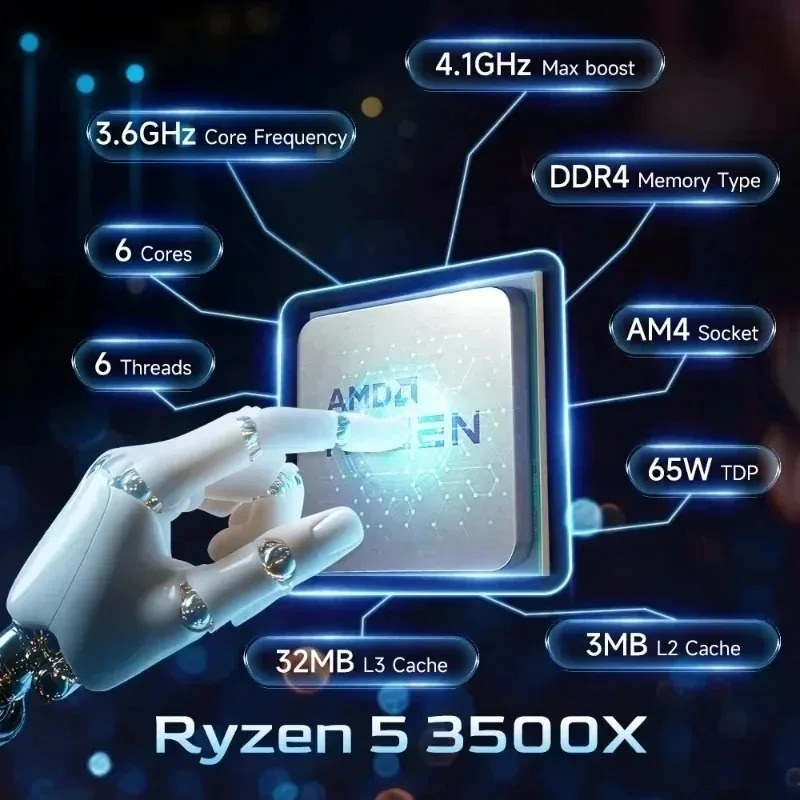 معالج AMD R5 3500X أصلي جديد ت - مراجعة Amd Cpu Ryzen 5 وسعره
