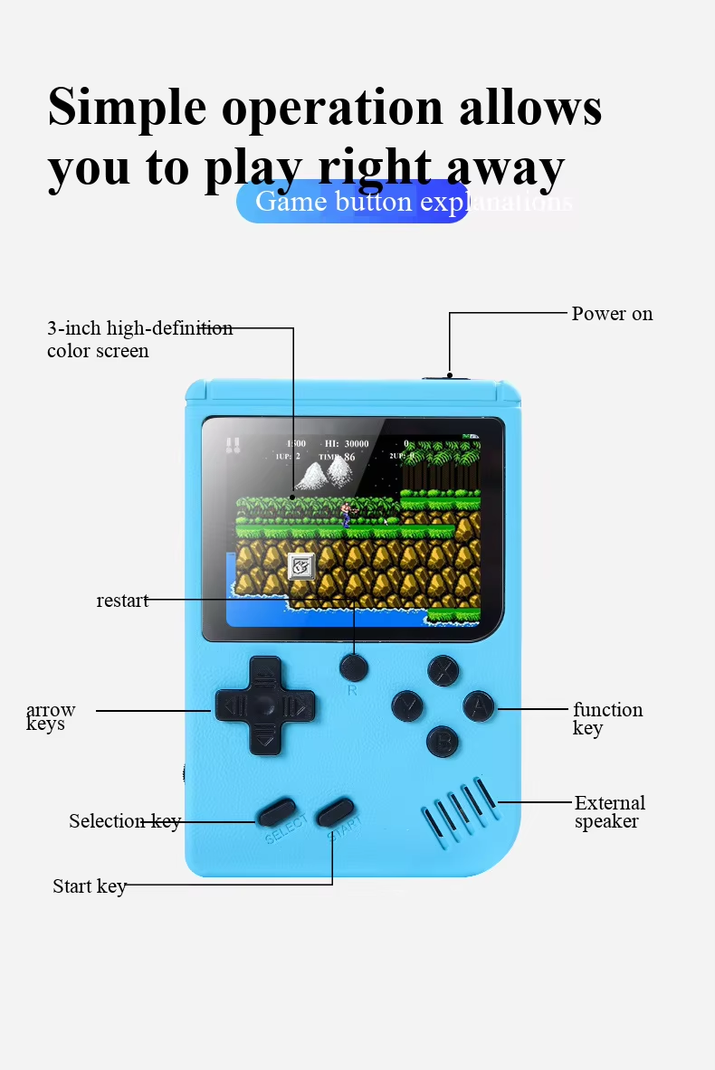 400 لعبة في 1 جهاز ألعاب محمول - مراجعة Retro Gaming Play Zone وسعره