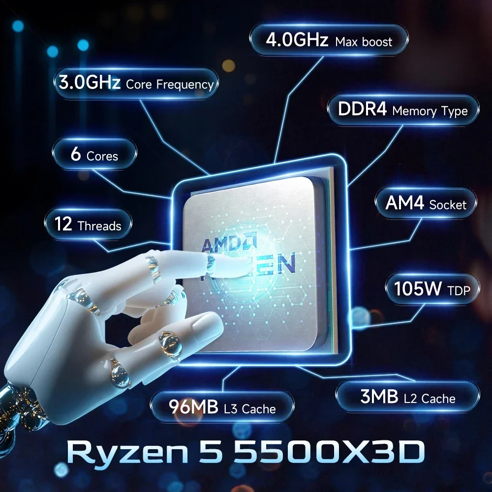 معالج AMD Ryzen 5 5500X3D بقوة - مراجعة Amd Cpu Ryzen 5 وسعره