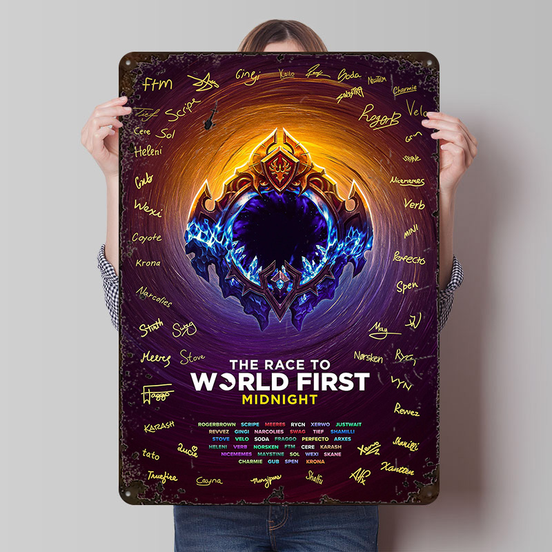 لوحة معدنية مخصصة بتصميم 'سباق - مراجعة World Of Retro Gaming وسعره