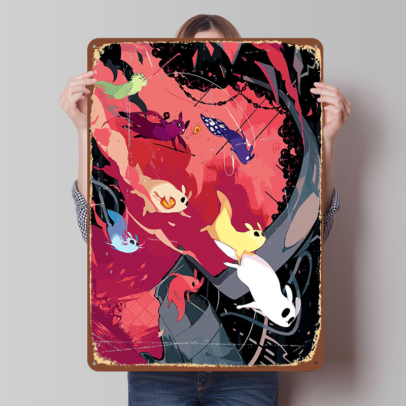 لافتة معدنية مخصصة بتصميم رين  - مراجعة World Of Retro Gaming وسعره